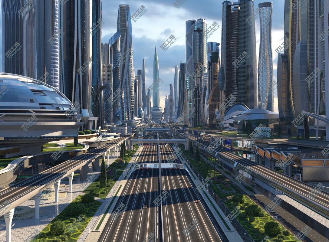 images/goods_img/20210113/Future City. Day. Main Street 3D model/1.jpg